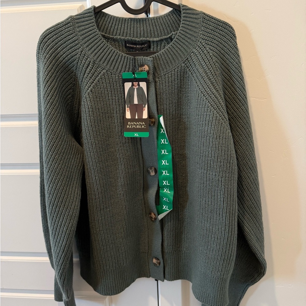 Banana Republic Women's Olive Cardigan